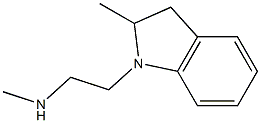 methyl[2-(2-methyl-2,3-dihydro-1H-indol-1-yl)ethyl]amine 结构式