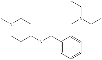 N-({2-[(diethylamino)methyl]phenyl}methyl)-1-methylpiperidin-4-amine 结构式