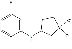 N-(1,1-dioxidotetrahydrothien-3-yl)-N-(5-fluoro-2-methylphenyl)amine 结构式