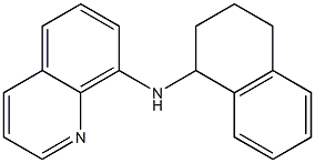 N-(1,2,3,4-tetrahydronaphthalen-1-yl)quinolin-8-amine 结构式