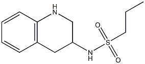 N-(1,2,3,4-tetrahydroquinolin-3-yl)propane-1-sulfonamide 结构式