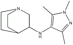 N-(1,3,5-trimethyl-1H-pyrazol-4-yl)-1-azabicyclo[2.2.2]octan-3-amine 结构式