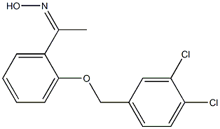 N-(1-{2-[(3,4-dichlorophenyl)methoxy]phenyl}ethylidene)hydroxylamine 结构式