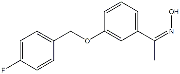 N-(1-{3-[(4-fluorophenyl)methoxy]phenyl}ethylidene)hydroxylamine 结构式