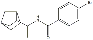 N-(1-{bicyclo[2.2.1]heptan-2-yl}ethyl)-4-bromobenzamide 结构式