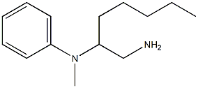 N-(1-aminoheptan-2-yl)-N-methylaniline 结构式