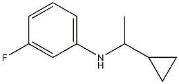 N-(1-cyclopropylethyl)-3-fluoroaniline 结构式