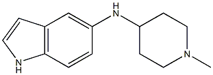 N-(1-methylpiperidin-4-yl)-1H-indol-5-amine 结构式