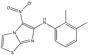 N-(2,3-dimethylphenyl)-5-nitroimidazo[2,1-b][1,3]thiazol-6-amine 结构式