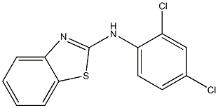 N-(2,4-dichlorophenyl)-1,3-benzothiazol-2-amine 结构式