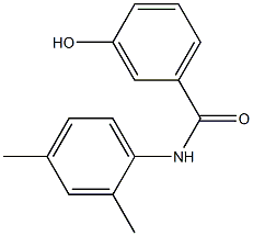 N-(2,4-dimethylphenyl)-3-hydroxybenzamide 结构式