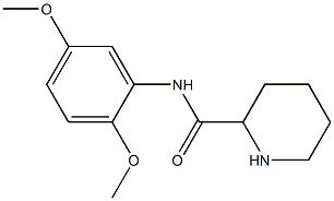 N-(2,5-dimethoxyphenyl)piperidine-2-carboxamide 结构式