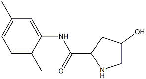 N-(2,5-dimethylphenyl)-4-hydroxypyrrolidine-2-carboxamide 结构式