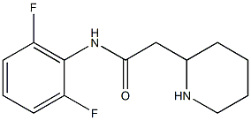 N-(2,6-difluorophenyl)-2-(piperidin-2-yl)acetamide 结构式