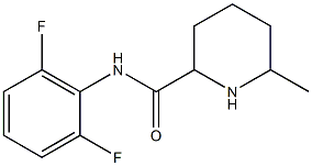 N-(2,6-difluorophenyl)-6-methylpiperidine-2-carboxamide 结构式