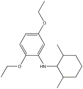 N-(2,6-dimethylcyclohexyl)-2,5-diethoxyaniline 结构式