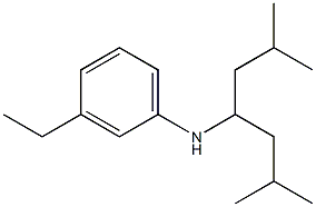 N-(2,6-dimethylheptan-4-yl)-3-ethylaniline 结构式