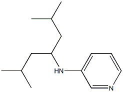 N-(2,6-dimethylheptan-4-yl)pyridin-3-amine 结构式