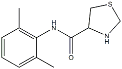 N-(2,6-dimethylphenyl)-1,3-thiazolidine-4-carboxamide 结构式