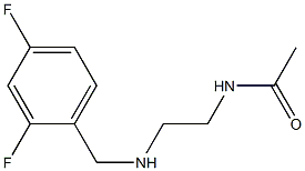 N-(2-{[(2,4-difluorophenyl)methyl]amino}ethyl)acetamide 结构式