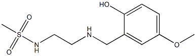 N-(2-{[(2-hydroxy-5-methoxyphenyl)methyl]amino}ethyl)methanesulfonamide 结构式