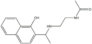 N-(2-{[1-(1-hydroxynaphthalen-2-yl)ethyl]amino}ethyl)acetamide 结构式