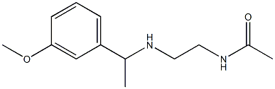 N-(2-{[1-(3-methoxyphenyl)ethyl]amino}ethyl)acetamide 结构式