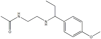 N-(2-{[1-(4-methoxyphenyl)propyl]amino}ethyl)acetamide 结构式