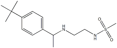 N-(2-{[1-(4-tert-butylphenyl)ethyl]amino}ethyl)methanesulfonamide 结构式