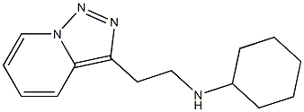 N-(2-{[1,2,4]triazolo[3,4-a]pyridin-3-yl}ethyl)cyclohexanamine 结构式