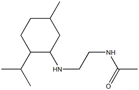 N-(2-{[5-methyl-2-(propan-2-yl)cyclohexyl]amino}ethyl)acetamide 结构式
