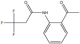 N-(2-acetylphenyl)-3,3,3-trifluoropropanamide 结构式