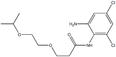 N-(2-amino-4,6-dichlorophenyl)-3-[2-(propan-2-yloxy)ethoxy]propanamide 结构式