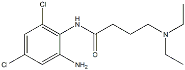 N-(2-amino-4,6-dichlorophenyl)-4-(diethylamino)butanamide 结构式