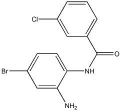 N-(2-amino-4-bromophenyl)-3-chlorobenzamide 结构式