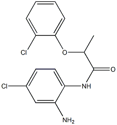 N-(2-amino-4-chlorophenyl)-2-(2-chlorophenoxy)propanamide 结构式