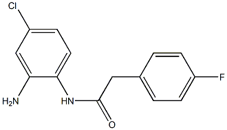 N-(2-amino-4-chlorophenyl)-2-(4-fluorophenyl)acetamide 结构式