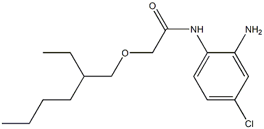 N-(2-amino-4-chlorophenyl)-2-[(2-ethylhexyl)oxy]acetamide 结构式