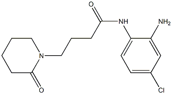 N-(2-amino-4-chlorophenyl)-4-(2-oxopiperidin-1-yl)butanamide 结构式