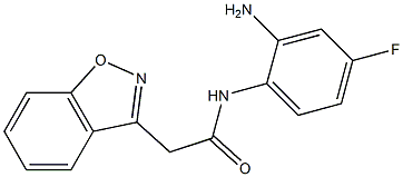 N-(2-amino-4-fluorophenyl)-2-(1,2-benzisoxazol-3-yl)acetamide 结构式