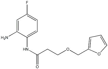 N-(2-amino-4-fluorophenyl)-3-(2-furylmethoxy)propanamide 结构式