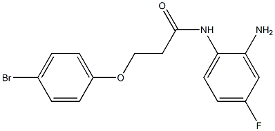 N-(2-amino-4-fluorophenyl)-3-(4-bromophenoxy)propanamide 结构式