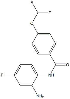 N-(2-amino-4-fluorophenyl)-4-(difluoromethoxy)benzamide 结构式