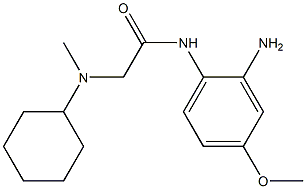 N-(2-amino-4-methoxyphenyl)-2-[cyclohexyl(methyl)amino]acetamide 结构式