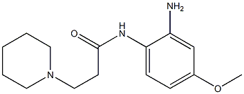 N-(2-amino-4-methoxyphenyl)-3-piperidin-1-ylpropanamide 结构式