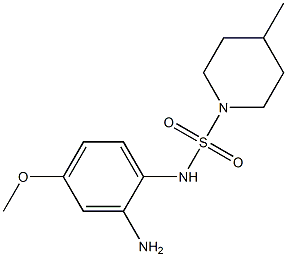N-(2-amino-4-methoxyphenyl)-4-methylpiperidine-1-sulfonamide 结构式