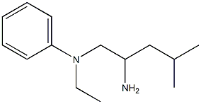 N-(2-amino-4-methylpentyl)-N-ethylaniline 结构式