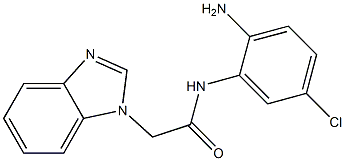 N-(2-amino-5-chlorophenyl)-2-(1H-1,3-benzodiazol-1-yl)acetamide 结构式