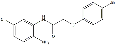 N-(2-amino-5-chlorophenyl)-2-(4-bromophenoxy)acetamide 结构式