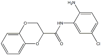 N-(2-amino-5-chlorophenyl)-2,3-dihydro-1,4-benzodioxine-2-carboxamide 结构式